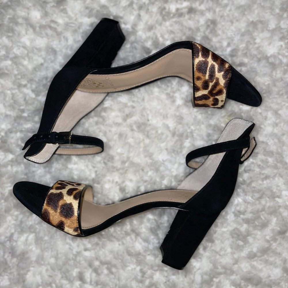 Vince Camuto Leopard Corlina Heel Size 9